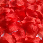 Premium Silk Rose Petals - Wedding Flower Decorations  Parties  1200 Pcs  Red