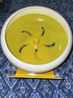 Yellow Gerbil Hamster Rat Mouse Critter Exercise Running Wheel 7    W  Metal Base