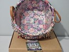 1997 Longaberger May Series Petunia Basket Combo  Protector  Liner  Tie-on  Lid