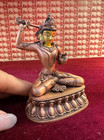 10cm Tibet Manjushri Buddha Copper Statue