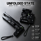 Metal Folding Pocket Slingshot Card Edc Rubber Band Shooting Hunting Outdoor