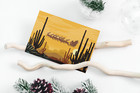 Desert Sunset Western Christmas Card-18 Boxed Arizona Christmas Cards -40045
