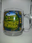 Vintage Boise Idaho Stained Glass Art Souvenir Glass Coffee Mug Tea Cup 3 3 4 