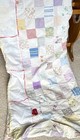 Antique Vintage Reversible Patchwork Quilt 53    X 78  Feedsack Cutter Or Usable