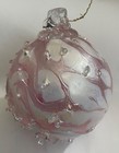 Hand Blown Pyromania Art Glass Studio Newport Or Ornament Textured Signed