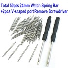 50pcs Watch Spring Bars 20mm Watch Band Pins Replacement Kit 1 3mm Diameter 2   