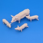 Schleich Farm World Pig Lot Of 4 - Sow Hog Piglets Germany