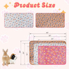 Waterproof Guinea Pig Blankets Washable 3 Pack Small Animal Fleece Cage Liners P