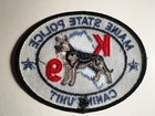 Maine State Police K9 Unit Patch