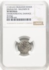 Crusaders Jerusalem Baldwin Iii 1143-1163 Ad  Knights Templar Denier Coin Ngc Xf