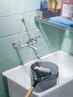 Moen 8230 M-dura Commercial 2-handle Wall Mount Service Faucet In Chrome