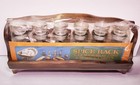 Vintage 1970s Wooden Spice Rack   Bottles Unopened New Retro Kitchen Taiwan
