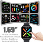 Smart Watch For Men Women Compatible With Iphone Samsung Android Phone Black