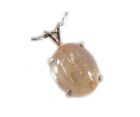19thc Antique Imperial Topaz   Ss Pendant  Ancient Roman God Apollo Jupiter Gem