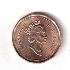 1996 Canadian Brilliant Uncirculated One Cent Elizabeth Ii Coin 