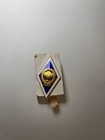 Soviet Ussr Enameled Academic Graduation University Badge Pin Rhombus