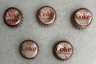 1960s Merlin Olsen Nfl All Stars Coke Bottle Cap - Lot Of 5