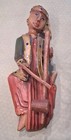 Hand Carved Hand Painted Thai Wooden Musicians 7 Vintage 9 Inch Made In Thailand