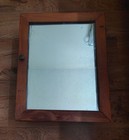 Antique Solid Wood Bathroom Medicine Cabinet With Mirror In Very Good Shape