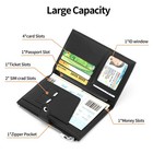 Passport Holder For Women Leather Passport Wallet For Travel Rfid Blocking Pa   
