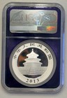2013 China S 10 Y Panda 1 1oz Silver Coin Trader Bea Ngc Ms69 30th Anniversary