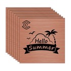 8pcs Laser Engraving Blank Abs Two-color Board 12x12  Sheet For Sign Door Plate