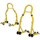 2pcs Motorcycle Stands Front And Rear 900 Lb Heavy Duty Front   Rear Wheel Lift