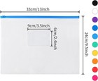 24pcs Plastic Envelopes Poly Zip Envelopes Files Zipper Folders  A4 Size  Let   