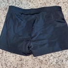 Gk Elite Black Gymnastics Leotard Shorts Nylon Spandex Child Medium 6-7