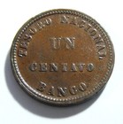 1854 Argentina One Centavo Coin
