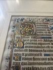 Vintage Illuminated Medieval Book Of Hours -framed