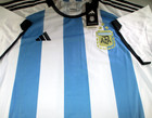Lionel Messi   Autographed Fc Argentina Adidas Aeroready Soccer Jersey   Bas Loa