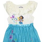 Disney Encanto Mirabel Girl s Fancy Floral Silk Nightgown  Gown