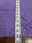 Vintage Lot Of 4- Over 4 Yards Cotton Fabric Purple Print Quilts Crafts Material