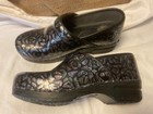 Dansko Xp Women   s Professional Clogs Black With Hydro Glyphic Design Size 39