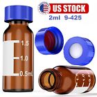 Simpure 6000pcs 2ml Autosampler Amber Vials 9-425 Ptfe Screw Caps Silicone Septa