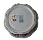 Vintage Chinese Tobacco Leaf Famille Rose Phoenix Pumpkin Porcelain Box Gilt