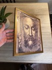Antique 19th C Veronica Veil Shroud Of Turin Holy Face Of Jesus Relic