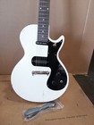 Second-hand Solid Wood Electric Guitar  White  Black Pickguard  Clearance