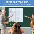 Homidek 4-in-1 Magnetic Graph Paper For Whiteboard  35 x35  Large Coordinate