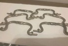Pewter Drawer Pulls Cabinet Drop Handle 5 In Set Vintage