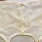 Vintage Sears Girdle Metal Garters Belt 4 Strap White Open Bottom 2xl Coquette
