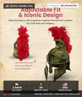 Nicky Bigs Novelties Morph Medieval Knight Greek Spartan Roman Helmet Costume Go