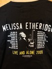 New Melissa Etheridge 2009 Tour T Shirt Live And Alone Black 2-sided Concert 2xl