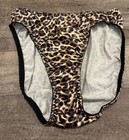 Lot Of 2 Vanity Fair Vintage Style Panties Nylon Shiny Medium Cheetah