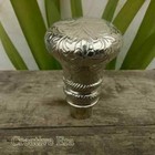 Vintage Walking Stick Nautical Style Designer Shiny Silver Brass Handle For Cane