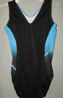 Gk Leotard Al Adult L Large Black   Blue