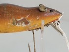 Vintage Heddon Meadow Mouse Wood Chipmunk Brown Fishing Lure  Plug  Sku-b2