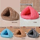 Pet Cat Dog House Kennel Puppy Cave Sleeping Bed Soft Mat Pad Winter Warm Nest