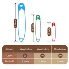 Safety Pins - 150 Pcs Assorted Sizes 6 Color Pins Bulk - Small  Large Heavy D   